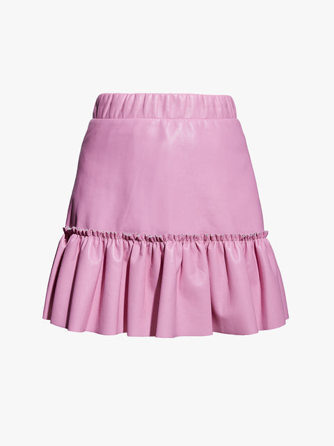 CLEMENTINE RECYCLED LEATHER SKIRT