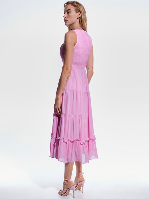 CLEMENTINE RECYCLED LEATHER DRESS