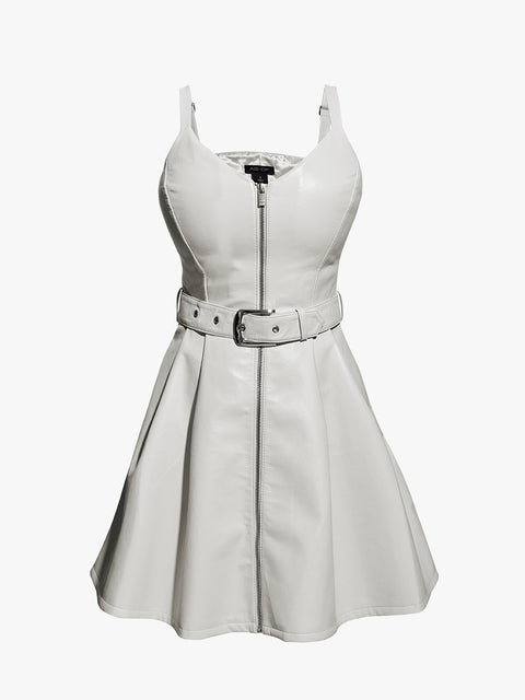 MIKELA RECYCLED LEATHER DRESS