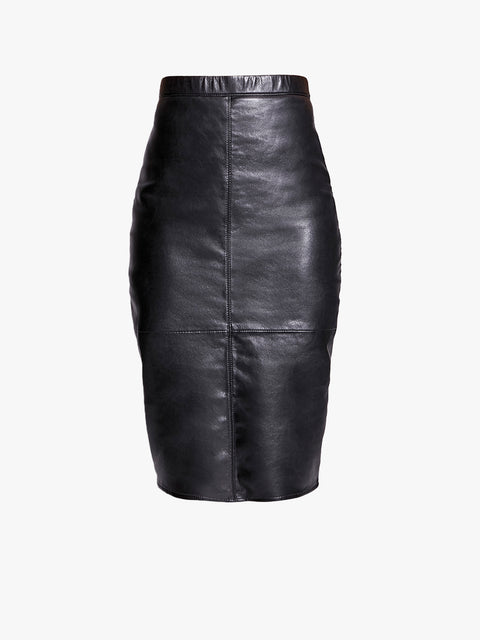 PORT ELIZABETH RECYCLED LEATHER SKIRT - AS by DF