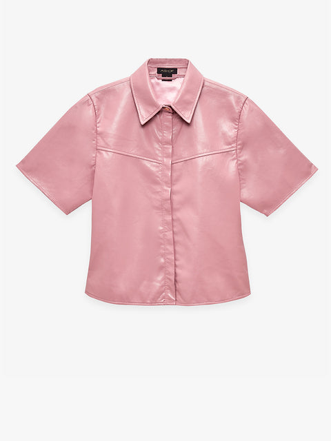 TOP IN PELLE RICICLATA MOJAVE