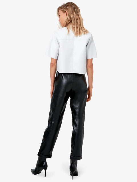 TOP IN PELLE RICICLATA MOJAVE