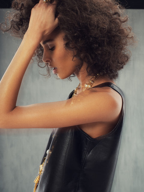 PORT ELIZABETH RECYCLED LEATHER TANK