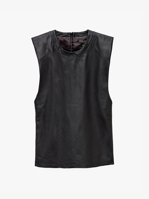 BLAZE RECYCLED LEATHER TEE - AS by DF