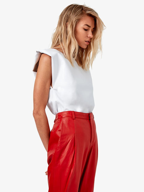 BLAZE RECYCLED LEATHER TEE - AS by DF