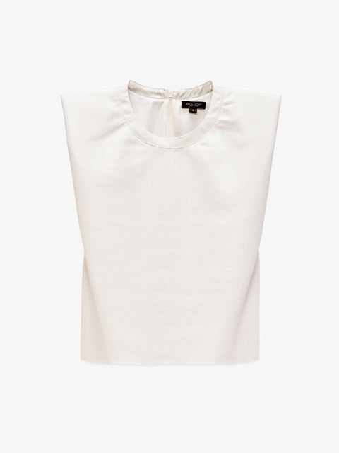 BLAZE RECYCLED LEATHER TEE - AS by DF