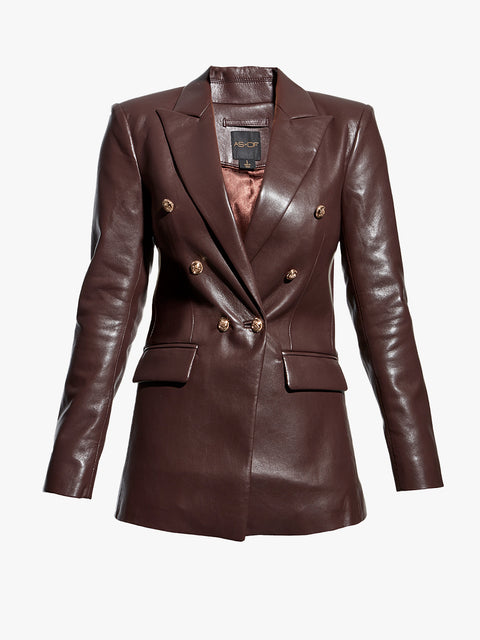 BECK RECYCLED LEATHER BLAZER