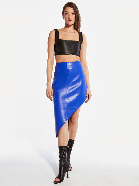 FALLON RECYCLED LEATHER SKIRT - AS by DF