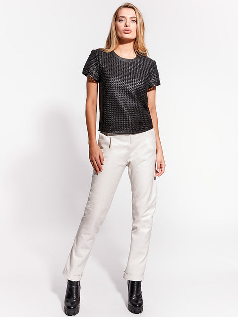 T-shirt PIAZZA IN PELLE RICICLATA