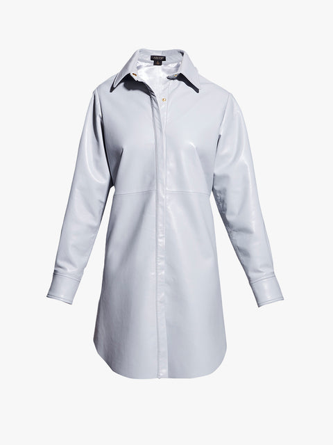BONSOIR RECYCLED LEATHER SHIRTDRESS