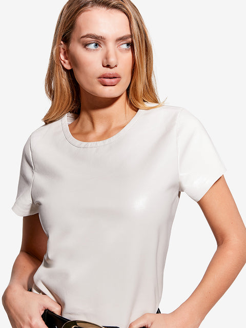 NEW GUARD RECYCLED LEATHER TEE