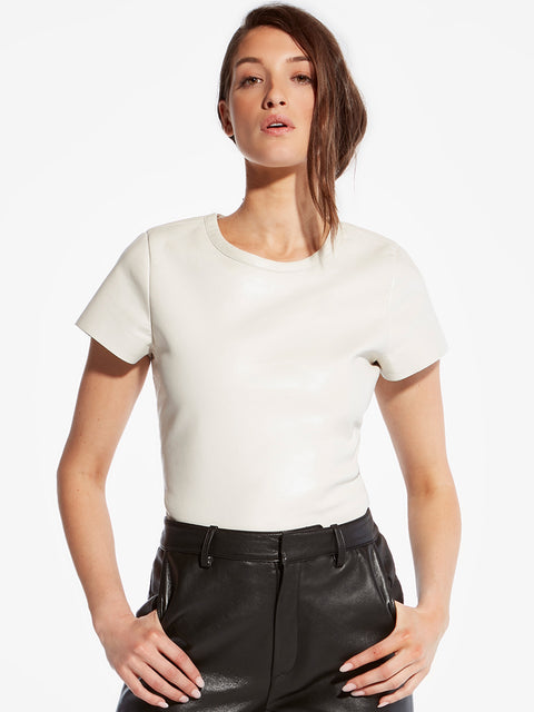 NEW GUARD RECYCLED LEATHER TEE