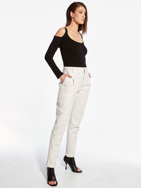 PANTALONE DENISE IN PELLE RICICLATA