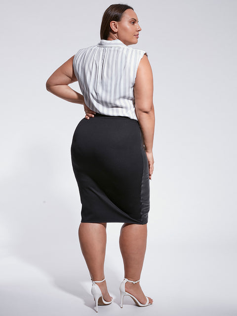 CURVE ISABELLA STRIPE BLOUSE