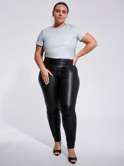 CURVE NEW GUARD RECYCLED LEATHER TEE