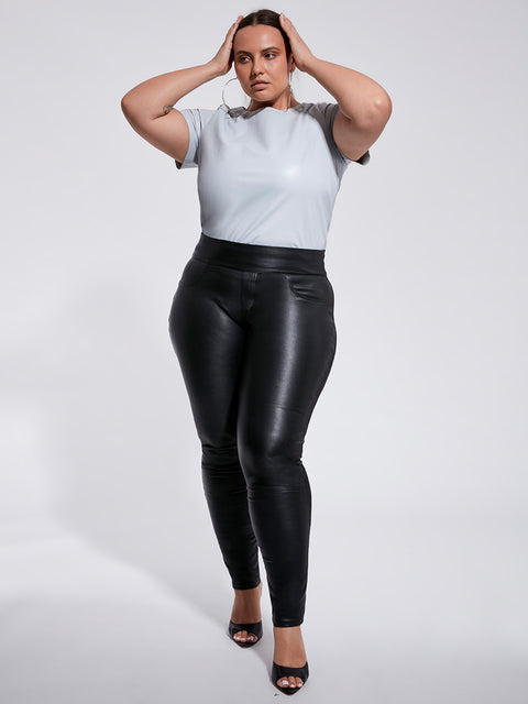 CURVE NEW GUARD RECYCLED LEATHER TEE