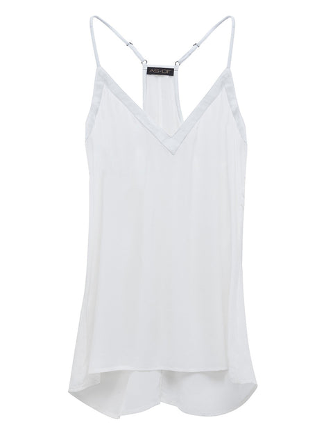 BLACK NIGHTS SILK CAMI - AS by DF