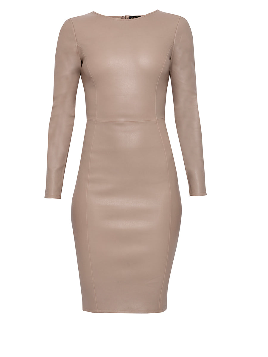 MRS. SMITH STRETCH LEATHER DRESS – AS by DF