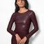 CURVE MRS. SMITH STRETCH LEATHER DRESS