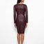CURVE MRS. SMITH STRETCH LEATHER DRESS