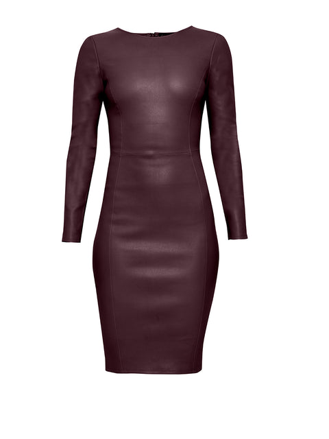 MRS. SMITH STRETCH LEATHER DRESS