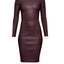 MRS. SMITH STRETCH LEATHER DRESS