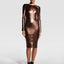 MRS. SMITH STRETCH LEATHER DRESS