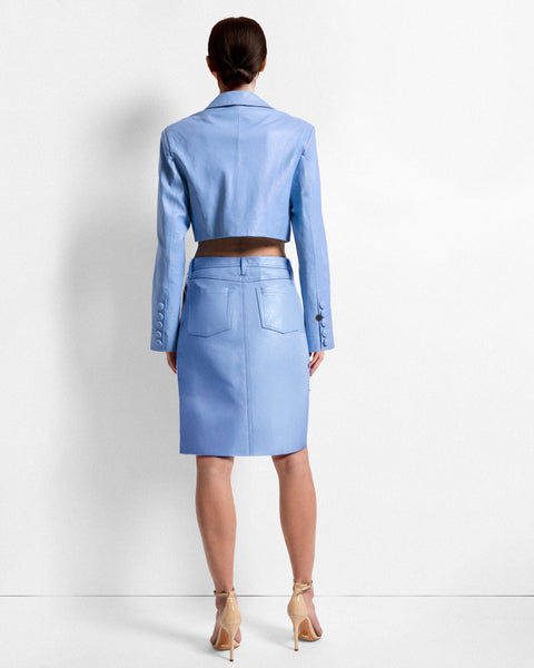 POPPY LEATHER BLAZER