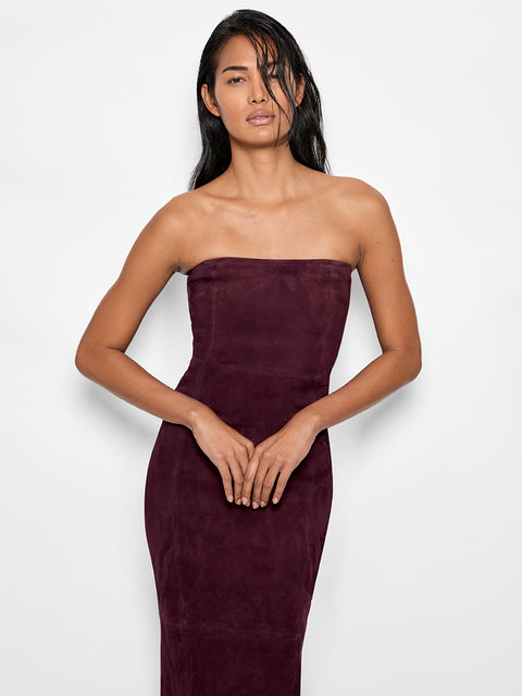CURVE VENUS STRETCH SUEDE DRESS