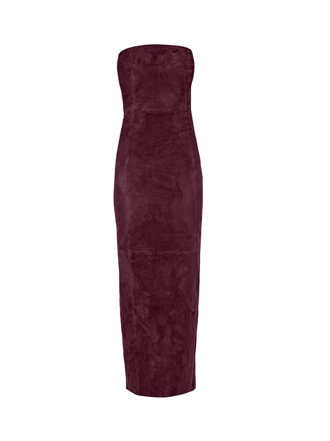 CURVE VENUS STRETCH SUEDE DRESS