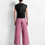 RUBY UPCYCLED LEATHER WIDE LEG JEANS