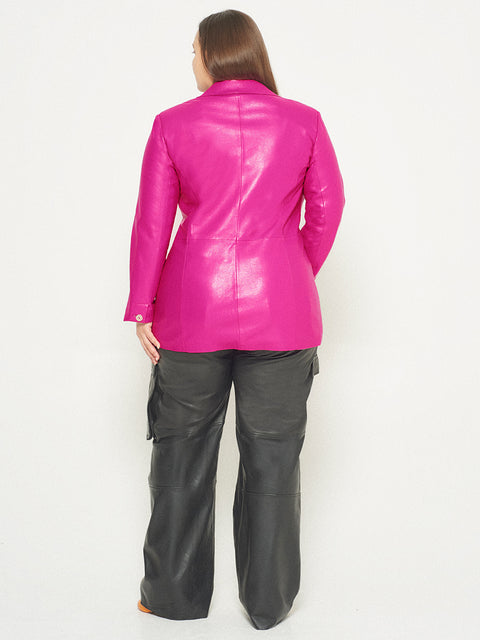 CURVE DALLAS RECYCLED LEATHER BLAZER