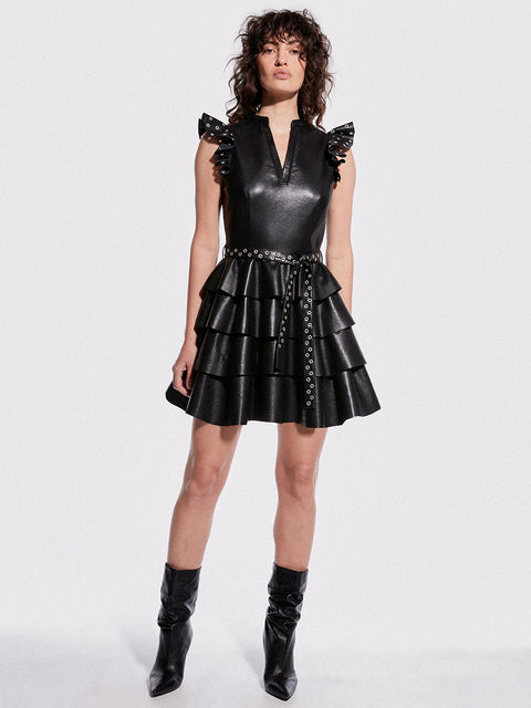 CURVE JUDE RECYCLED LEATHER DRESS