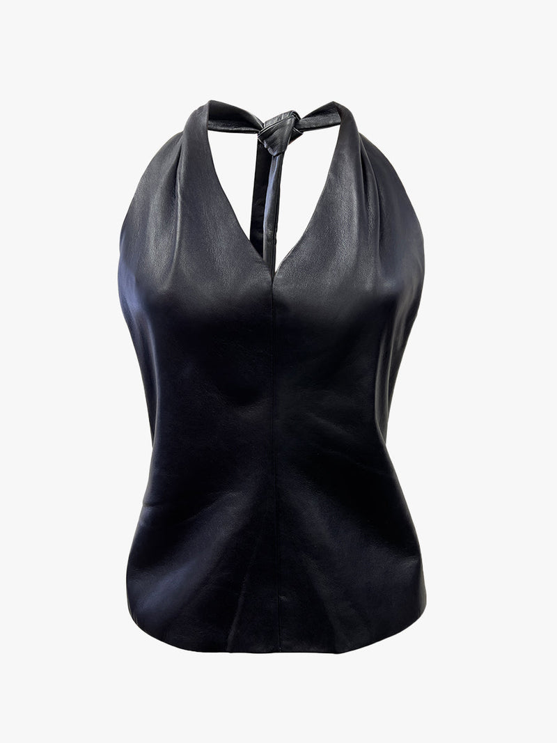 CURVE CASSIDY RECYCLED LEATHER TOP
