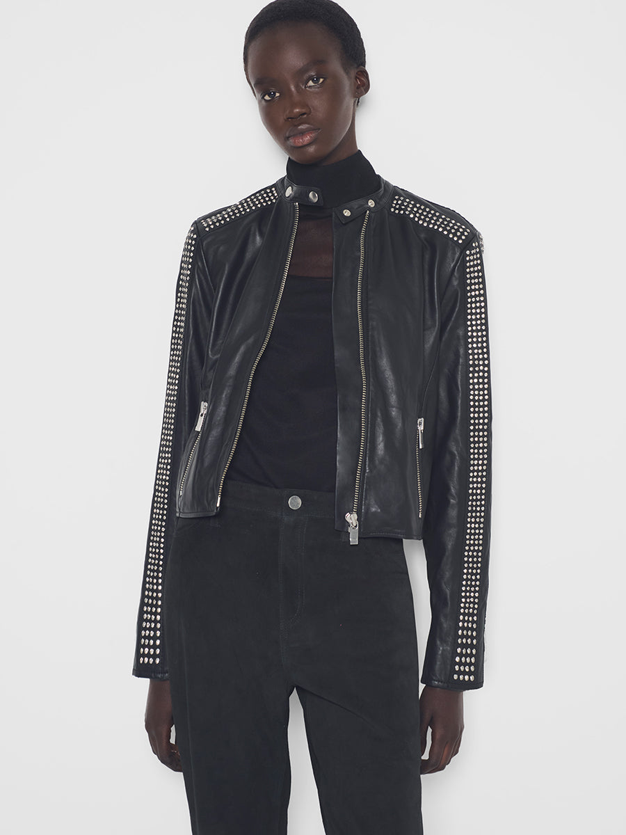 RYDER UPCYCLED LEATHER JACKET – AS by DF