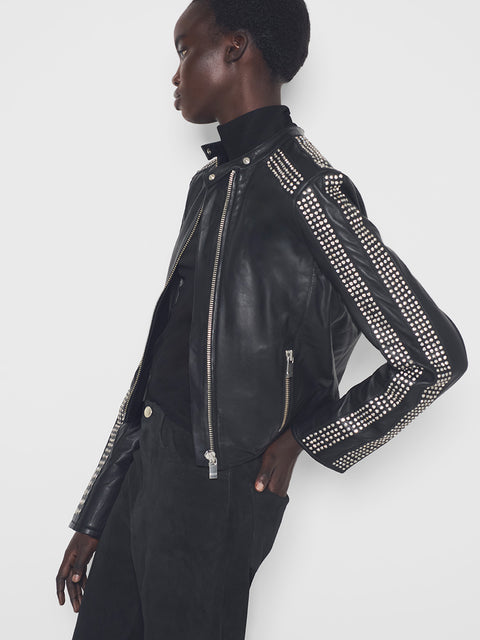 CURVE RYDER UPCYCLED LEATHER JACKET