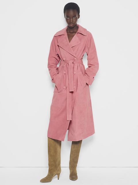 CURVE CANDY SUPERSUEDE TRENCH COAT