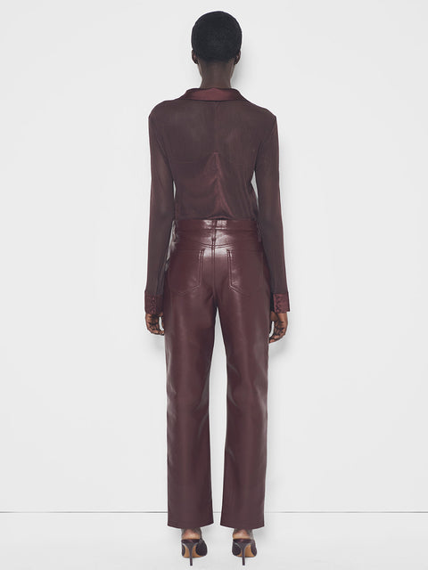 CINDY RECYCLED LEATHER SLIM JEANS