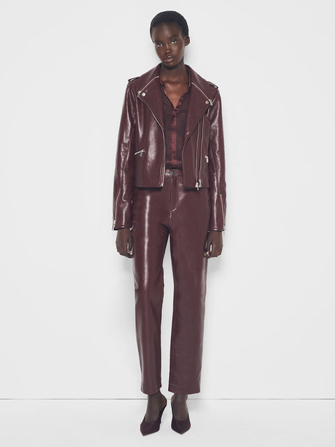 CINDY RECYCLED LEATHER JACKET