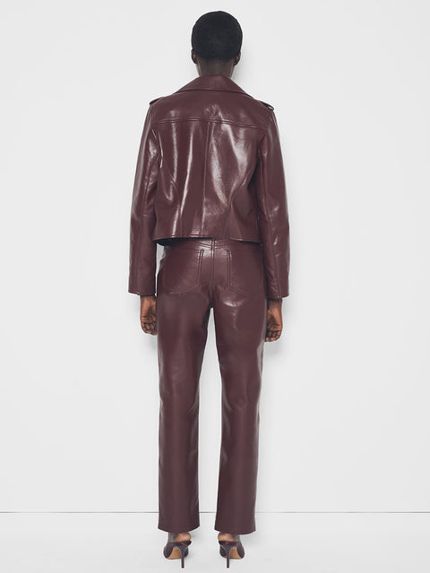 CINDY RECYCLED LEATHER JACKET