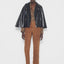 FAITH RECYCLED LEATHER MOTO CAPE