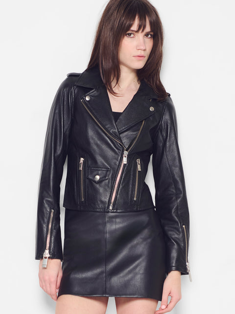 ICONIC LEATHER SKIRT
