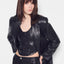HUNTRESS LEATHER BOYFRIEND BLAZER