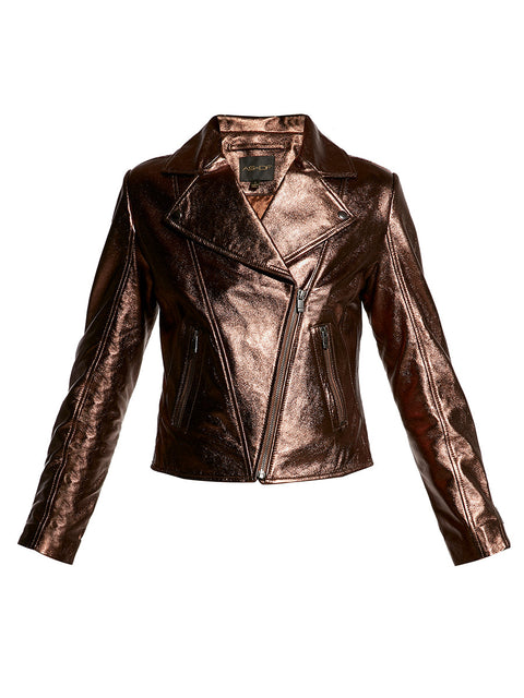 CURVE ELODIE UPCYCLED LEATHER JACKET