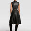 STEVIE UPCYCLED LEATHER TRENCH DRESS