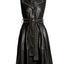 STEVIE UPCYCLED LEATHER TRENCH DRESS
