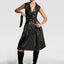 STEVIE UPCYCLED LEATHER TRENCH DRESS