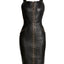 CURVE STEVIE UPCYCLED LEATHER DRESS