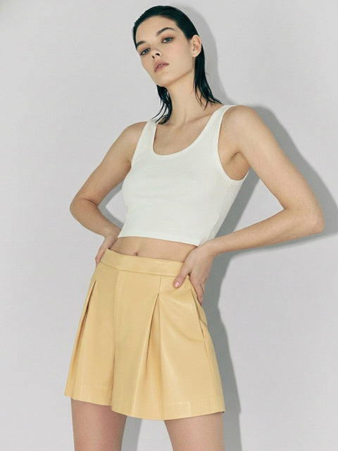 WILLOW LEATHER SKORTS