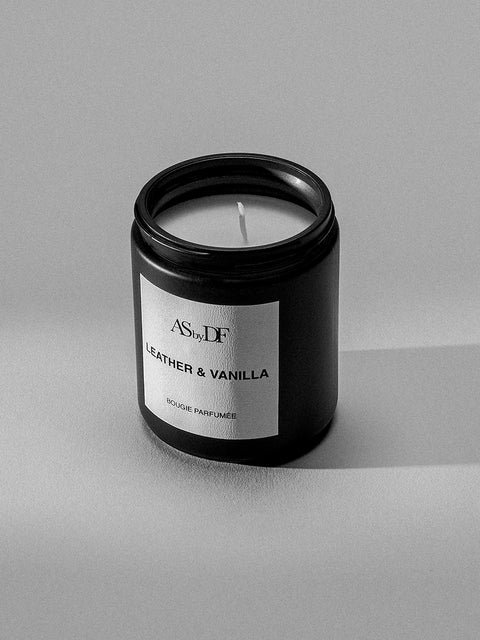 AS BY DF LEATHER + VANILLA CANDLE